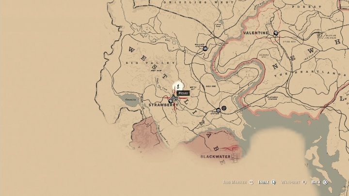 Sklep wielobranżowy możesz obrabować w Strawberry - Red Dead Redemption 2: Napady na sklepy - jak obrabować? Lista, lokacje, mapy - Red Dead Redemption 2 - poradnik do gry