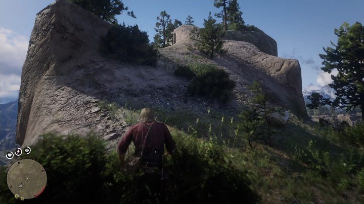 Aby zdobyć mapę musisz pierw wejść na samą górę - Red Dead Redemption 2: Jack Hall Gang - mapa skarbów - Red Dead Redemption 2 - poradnik do gry