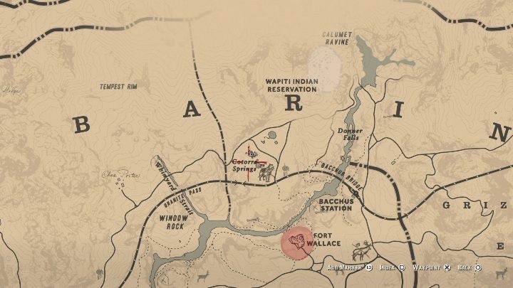 Druga mapa skieruje cię do Cotorra Springs - Red Dead Redemption 2: Jack Hall Gang - mapa skarbów - Red Dead Redemption 2 - poradnik do gry