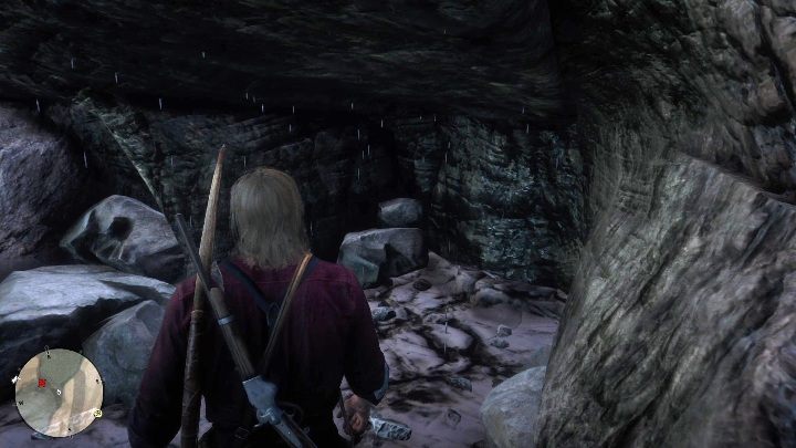 Aby zdobyć mapę musisz wejść po drzewie do jaskini - Red Dead Redemption 2: Kosztowny skarb, mapa - Red Dead Redemption 2 - poradnik do gry