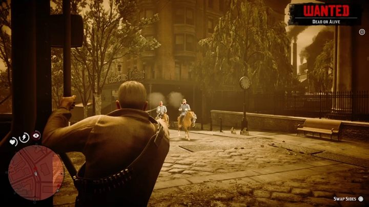 Poczekaj, aż kasjer otworzy kasę, następnie zabierz mizerną zawartość sejfu i wskocz do pędzącego tramwaju - Red Dead Redemption 2: Miejsce przyjemności - Solucja - Red Dead Redemption 2 - poradnik do gry