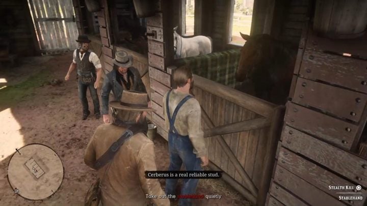 Opis przejścia misji: Udaj się do Caliga Hall i udaj się do stajni - Red Dead Redemption 2: Konina na obiad - Solucja - Red Dead Redemption 2 - poradnik do gry