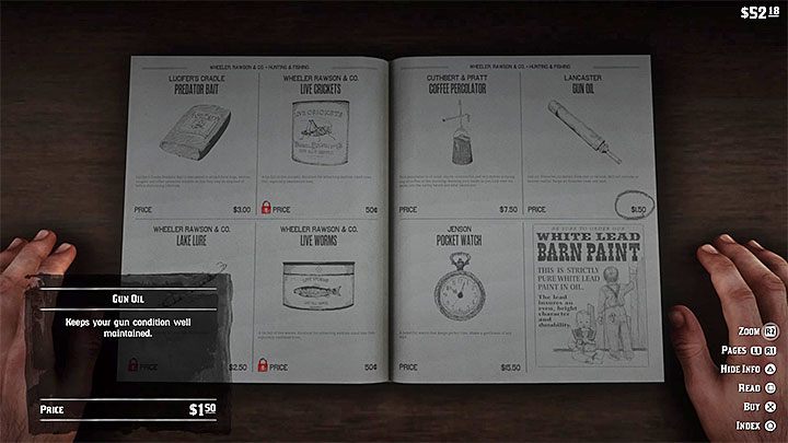 Po tym jak bohater zacznie oglądać broń wciśnij przycisk czyszczenia (domyślnie Kwadrat w wersji na PS4) - Red Dead Redemption 2: Broń - jak naprawiać? - Red Dead Redemption 2 - poradnik do gry