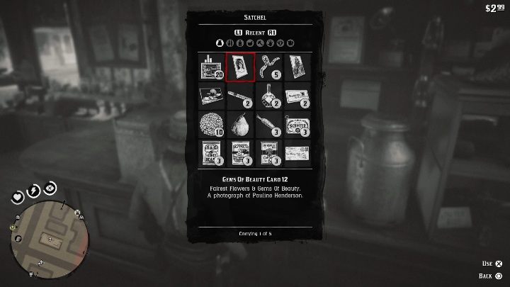 Karta automatycznie pojawi się w twoim ekwipunku - Red Dead Redemption 2: Karty kolekcjonerskie - jak szybko zdobyć? - Red Dead Redemption 2 - poradnik do gry