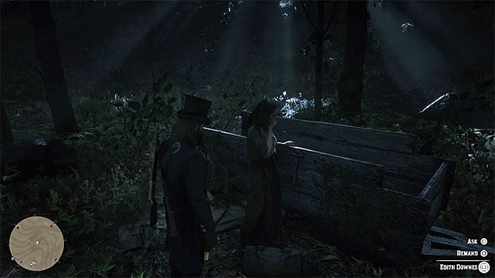 Ślady początkowo prowadzą główną drogą, ale w dalszej części misji zbaczają z niej, tak więc regularnie odpalaj Orli wzrok - Red Dead Redemption 2: Nie szukaj rozgrzeszenia - opis przejścia, mapa, porady - Red Dead Redemption 2 - poradnik do gry
