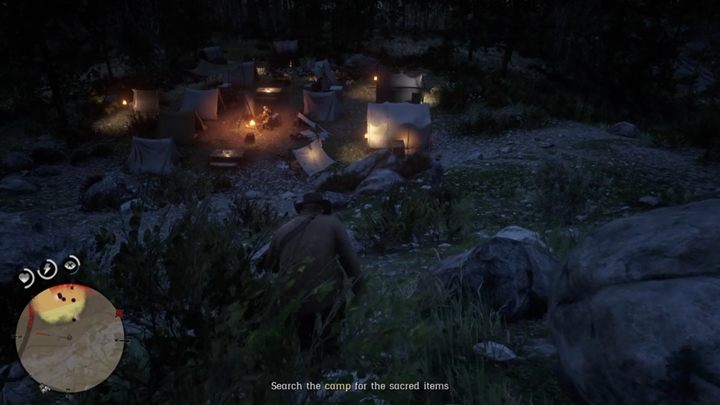 Pomów z Wodzem i z pomocą lornetki namierz wrogą osadę - Red Dead Redemption 2: Archeologia dla początkujących - Solucja - Red Dead Redemption 2 - poradnik do gry