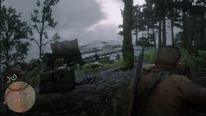 Gdy Kapitan Monroe upadnie, zejdź z konia i walcz z wrogami, chowając się za przeszkodami - Red Dead Redemption 2: Trudna sztuka konwersacji - Solucja - Red Dead Redemption 2 - poradnik do gry