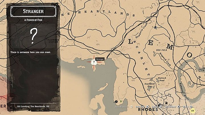 Znacznik tej pobocznej misji znajduje się przy zbiorniku wodnym na północ od obozu gangu z rozdziału 3 - Red Dead Redemption 2: Mniejsze zadania poboczne - opis przejścia, mapy, porady - Red Dead Redemption 2 - poradnik do gry