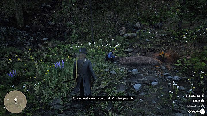 Arthur może w trakcie gry kilkukrotnie spotkać się z wdową o imieniu Charlotte i pomóc jej w poradzeniu sobie po niedawnej śmierci męża - Red Dead Redemption 2: Mniejsze zadania poboczne - opis przejścia, mapy, porady - Red Dead Redemption 2 - poradnik do gry