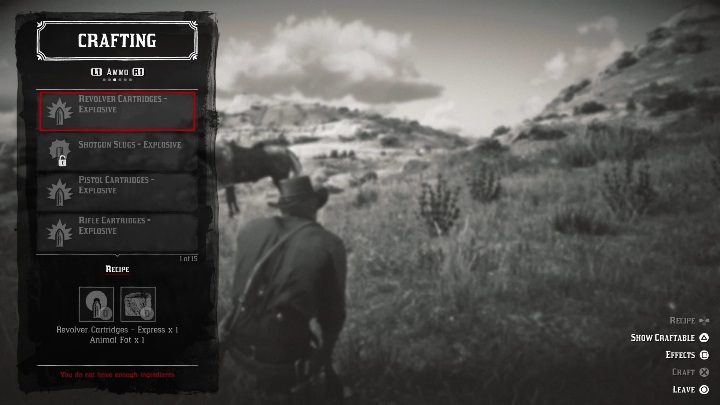 Strzała - dynamit (Dynamite Arrow) - Red Dead Redemption 2: Crafting - jak wytwarzać przedmioty? - Red Dead Redemption 2 - poradnik do gry