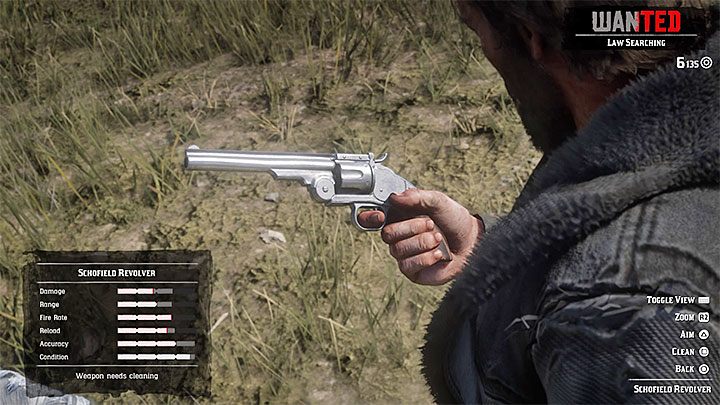 Jednym z najlepszych rewolwerów w grze jest Schofield Revolver - Red Dead Redemption 2: Najlepsze bronie - Red Dead Redemption 2 - poradnik do gry