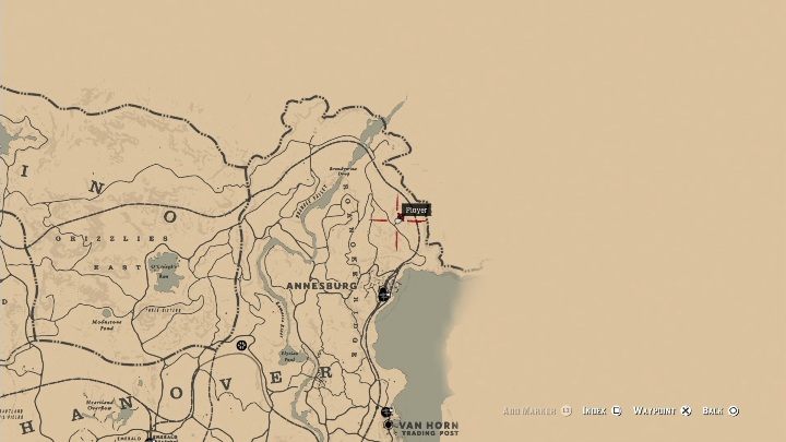 Drugą mapę znajdziesz w chatce nad Annesburgiem - Red Dead Redemption 2: Mended Treasure Map - Red Dead Redemption 2 - poradnik do gry