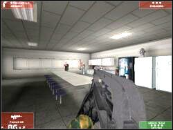 Tu może być ciężko, mnie złapanie tego screena kosztowało życie członka drużyny - Zadanie 14 - OPIS PRZEJŚCIA - Tom Clancys Rainbow Six 3: Raven Shield - poradnik do gry