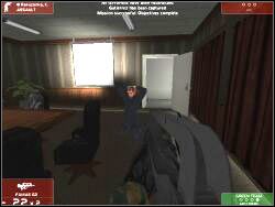 Wbiegnij do środka jednakże, NA LITOŚĆ BOSKĄ, nie strzelaj do znajdującej się tu osoby ponieważ jest to Gutierezza - Zadanie 14 - OPIS PRZEJŚCIA - Tom Clancys Rainbow Six 3: Raven Shield - poradnik do gry