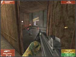 Kolejnych wrogów spotkasz w pomieszczeniach obok, tych będziesz już musiał zabić z niewielkiej odległości - Zadanie 15 - OPIS PRZEJŚCIA - Tom Clancys Rainbow Six 3: Raven Shield - poradnik do gry