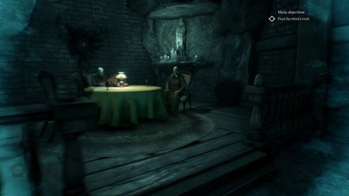 Na koniec rekonstrukcji zbadać musisz mężczyznę siedzącego przy stole. - Rozdział 4 - Tunele pod rezydencją Hawkinsów | Solucja Call of Cthulhu - Call of Cthulhu - poradnik do gry