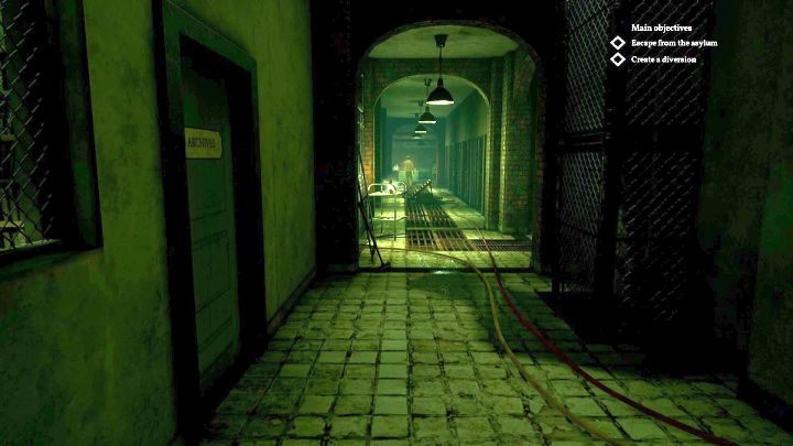 Po lewej wejście do archiwum. - Rozdział 5 - Instytut Riverside | Solucja Call of Cthulhu - Call of Cthulhu - poradnik do gry