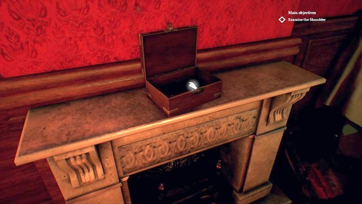 Klucz otwierający drzwi do galerii Sandersów. - Rozdział 6 - Posiadłość Hawkinsów i Sandersa | Solucja Call of Cthulhu - Call of Cthulhu - poradnik do gry