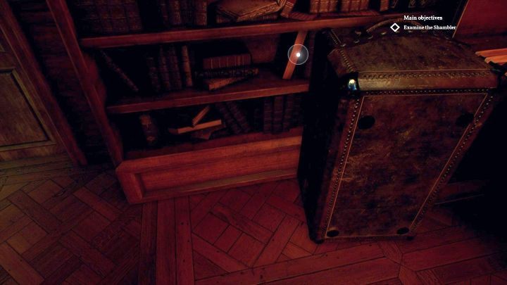 Księga zwiększająca Medycynę, ukryta za kufrem. - Rozdział 6 - Posiadłość Hawkinsów i Sandersa | Solucja Call of Cthulhu - Call of Cthulhu - poradnik do gry