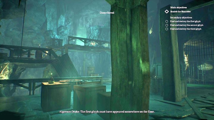 Pierwszy glif znajdziesz na piętrze. - Jak pokonać Tułacza w rozdziale 11 Call of Cthulhu? - Call of Cthulhu - poradnik do gry