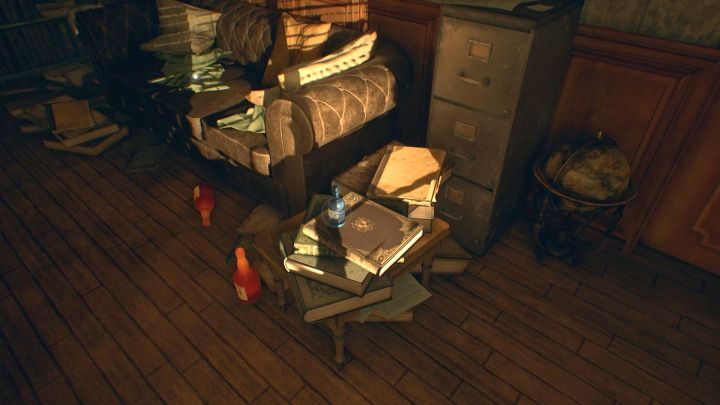 Pierwsze z kilku tabletek nasennych (Sleeping Pills), które zebrać trzeba, by odblokować osiągnięcie. - Rozdział 1 - Pierce Investigations Agency, Boston | Solucja Call of Cthulhu - Call of Cthulhu - poradnik do gry
