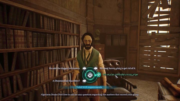 Podczas rozmowy z Drakeiem, też można wybrać odpowiedź w języku Rlyehian. - Rozdział 9 - Instytut Riverside | Solucja Call of Cthulhu - Call of Cthulhu - poradnik do gry