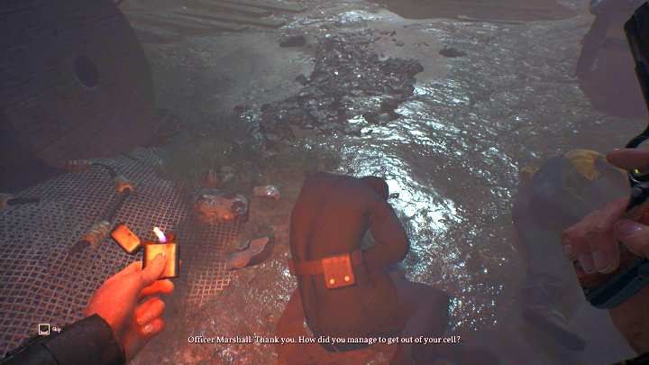 Od rannego policjanta pozyskasz dodatkowe naboje. - Rozdział 12 - Port Darkwater | Solucja Call of Cthulhu - Call of Cthulhu - poradnik do gry