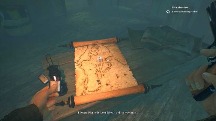 Zbadaj tą mapę, by aktywować rekonstrukcję. - Rozdział 12 - Port Darkwater | Solucja Call of Cthulhu - Call of Cthulhu - poradnik do gry