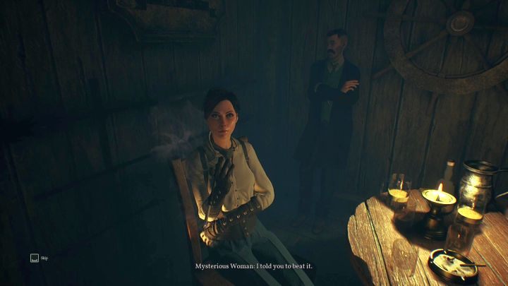 Tajemnicza Kobieta nie będzie zbyt rozmowna. - Rozdział 2 - Darkwater Port | Solucja Call of Cthulhu - Call of Cthulhu - poradnik do gry