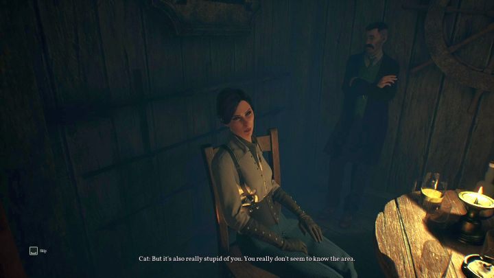 Ponowna rozmowa z Cat pozwoli Ci dostać się do magazynu. - Rozdział 2 - Darkwater Port | Solucja Call of Cthulhu - Call of Cthulhu - poradnik do gry
