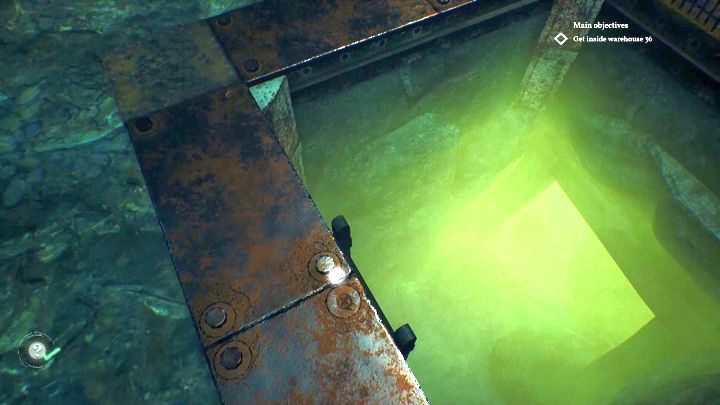 Zejdź na dół i przejdź przez podziemne przejście, by dotrzeć do magazynu. - Rozdział 2 - Darkwater Port | Solucja Call of Cthulhu - Call of Cthulhu - poradnik do gry
