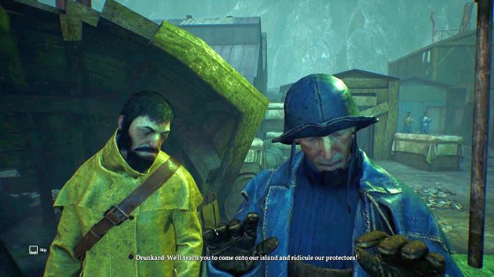 Poproś pijanych żeglarzy, by pomogli Ci się dostać do magazynu. - Jak ominąć strażników w Darkwater w Call of Cthulhu? - Call of Cthulhu - poradnik do gry