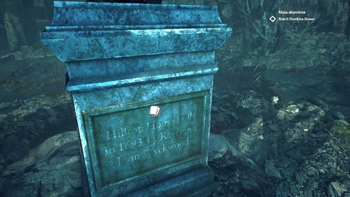Pomnik, który można zbadać. - Rozdział 3 - Ogrody w posiadłości rodziny Hawkins | Solucja Call of Cthulhu - Call of Cthulhu - poradnik do gry