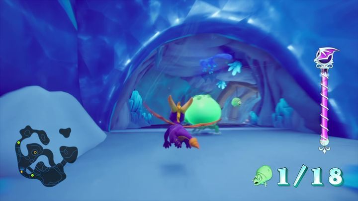 Sposób odblokowania: Na poziomie Kryształowy Lodowiec pokonaj wszystkie pełzaki podczas jednego superlotu - Trofea w Spyro 2: Riptos Rage! - Spyro Reignited Trilogy - poradnik do gry