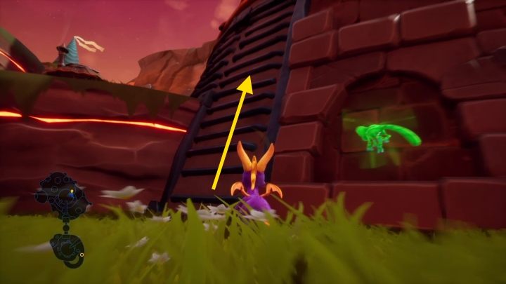 Po zebraniu kryształów z tej lokacji skieruj się do budynku z drabiną - Otchłań Lawy - Solucja Spyro 2 Riptos Rage! - Spyro Reignited Trilogy - poradnik do gry