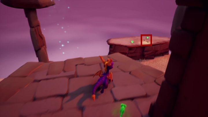 Idąc natomiast w głąb tunelu znajdziesz jedynego smoka do uratowania na tym poziomie - Twierdza Dra Luźnego - Solucja Spyro the Dragon - Spyro Reignited Trilogy - poradnik do gry