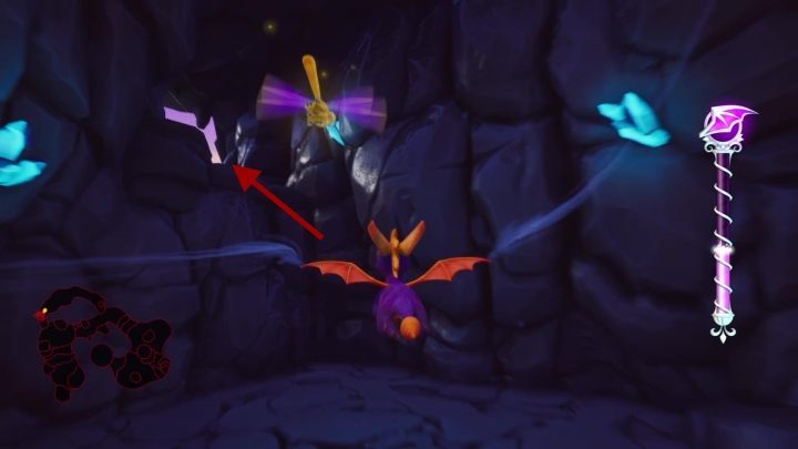 Ukończenie samouczka skakania, sprawi że znajdziesz się na półce skalnej naprzeciwko wejścia do etapu Iglice w Chmurach - Jajka | Tajemnice i Sekrety w Spyro: Year Of The Dragon - Spyro Reignited Trilogy - poradnik do gry