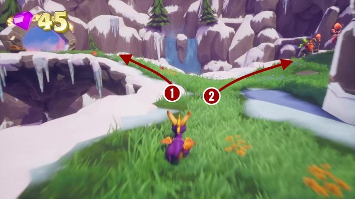 Z tego miejsca możesz odbić w dwa kierunki - Władający Magią - Solucja Spyro the Dragon - Spyro Reignited Trilogy - poradnik do gry