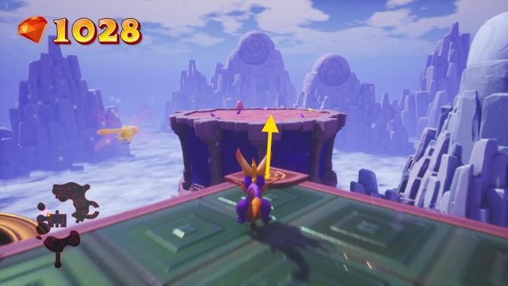 Na koniec będziesz musiał wrócić się na początOek poziomu - Iglice w Chmurach - Solucja do Spyro: Year Of The Dragon - Spyro Reignited Trilogy - poradnik do gry