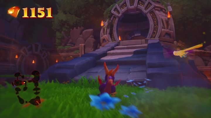 Dodatkowo z polany tej odchodzą dwa portale - Stopiony Krater - Solucja do Spyro: Year Of The Dragon - Spyro Reignited Trilogy - poradnik do gry