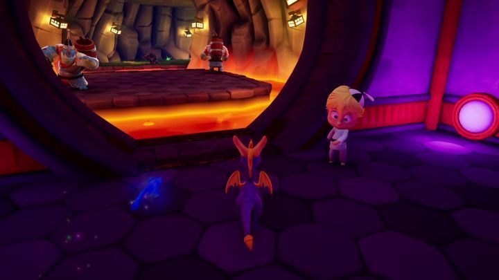 Zanim przejdziesz dalej, zeskocz na półkę poniżej - Fabryka Fajerwerków - Solucja do Spyro: Year Of The Dragon - Spyro Reignited Trilogy - poradnik do gry