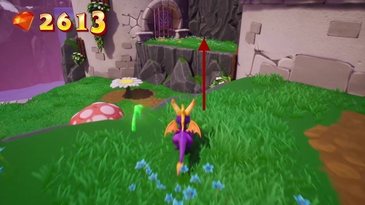 W drugim wyzwaniu najpierw musisz posadzić trzy czerwone nasiona - Zaklęta Grań - Solucja do Spyro: Year Of The Dragon - Spyro Reignited Trilogy - poradnik do gry