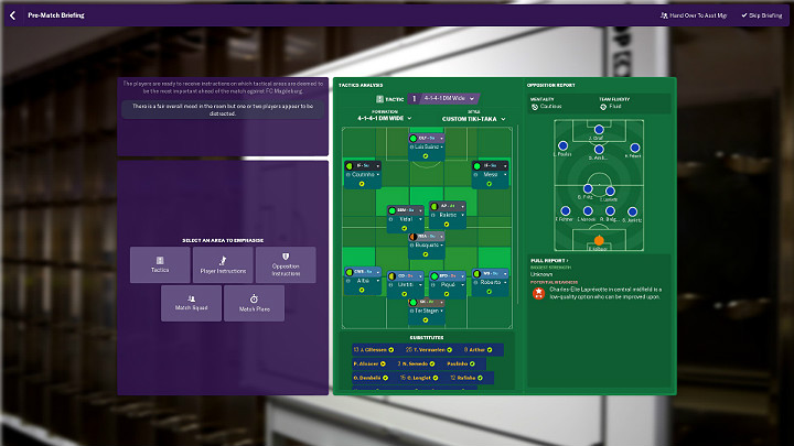 Gdy uda Ci się dobrze poznać rywala będziesz mógł przejść do wyboru wyjściowej jedenastki na nadchodzący mecz - Przygotowanie do meczu w Football Manager 2019 - Football Manager 2019 - poradnik do gry