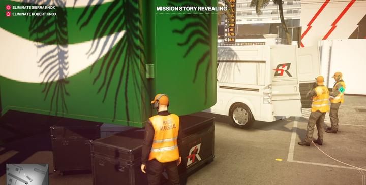 Jedno z miejsc rozpoczęcia zadania - Zadania fabularne w misji Linia mety | Hitman 2 - Hitman 2 - poradnik do gry