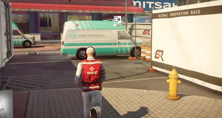 Karetka - tylko dla medyków - Ucieczka z lokacji w misji Linia Mety (Miami) | Hitman 2 - Hitman 2 - poradnik do gry