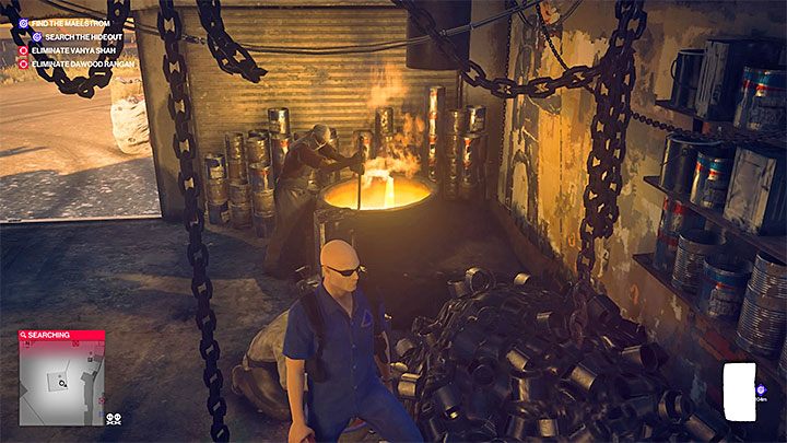 Wejdź do środka i wrzuć cegłę do zbiornika z gorącą cieczą - Zamordowanie Dawooda Rangana w misji Pościg za zjawą | Hitman 2 - Hitman 2 - poradnik do gry
