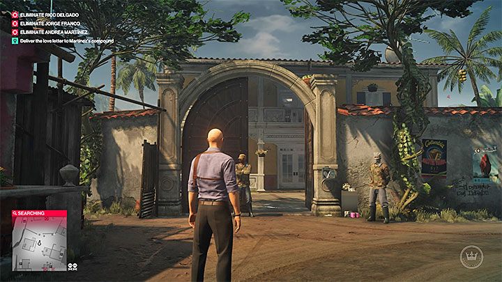 Z listem musisz dotrzeć do budynku Martinez - Zadania fabularne w misji Trzygłowy wąż | Hitman 2 - Hitman 2 - poradnik do gry