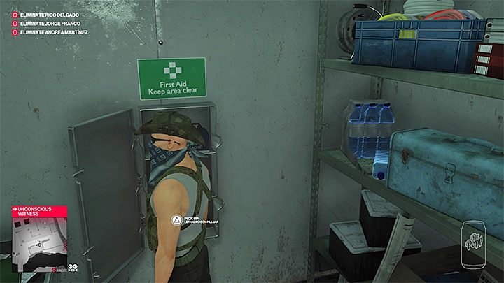 Jeszcze inna lokacja z trucizną to punkt pierwszej pomocy na terenie placu budowy - Jak zdobyć śmiertelną truciznę w misji Trzygłowy wąż w Hitman 2? - Hitman 2 - poradnik do gry