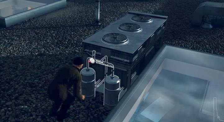 System wentylacji na dachu - Zamordowanie Almy Reynard w misji Zew Nocy w Hitman 2 - Hitman 2 - poradnik do gry