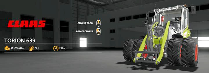 Ładowarka czołowa CLAAS TORION 639 także oferuje parametry zbliżone do wcześniej znanego modelu - Farming Simulator 19: Platinum Expansion (CLAAS Pack) - Farming Simulator 19 - poradnik do gry
